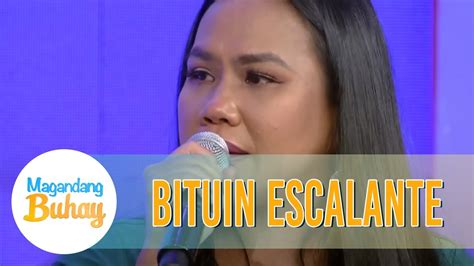Bituin gets emotional in Magandang Buhay .